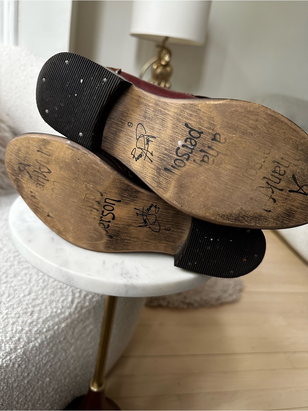 JOHN FLUEVOG ADRIANS: ALLI 4-BUCKLE MARY JANE BROGUE WINGTIP SHOES US 6 - Picture 8 of 9